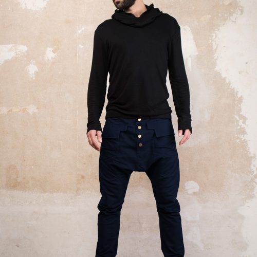 Men's Drop Crotch Harem Pants: Avant Garde Streetwear