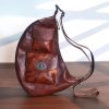 Men's Brown Travel Crossbody Bag Leather Shoulder Gifts